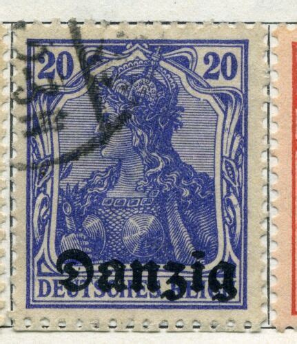German Danzig Early Danzig Optd Issue Fine Used Value Pf