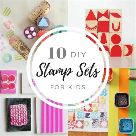 10 Ways To Make Your Own Stamp Set Open Ended Stamps For Kids
