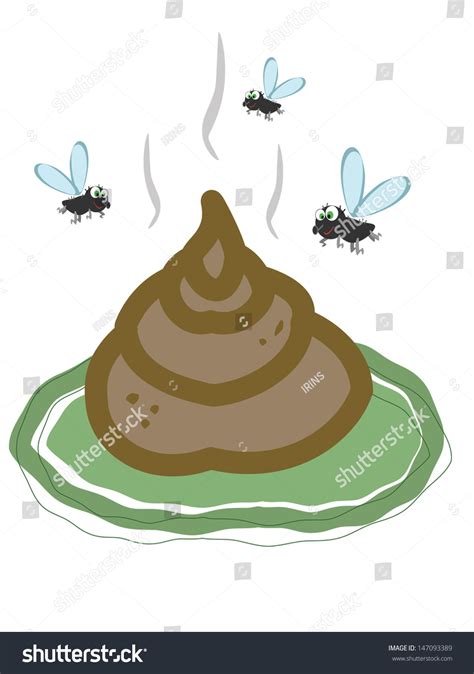 Stinky Pile Poop Stock Vector Royalty Free 147093389 Shutterstock