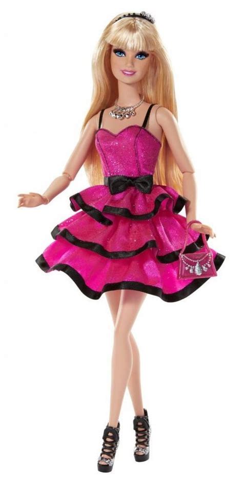 2014 Barbie Style In The Spotlight Barbie Pink And Black Dress Barbie