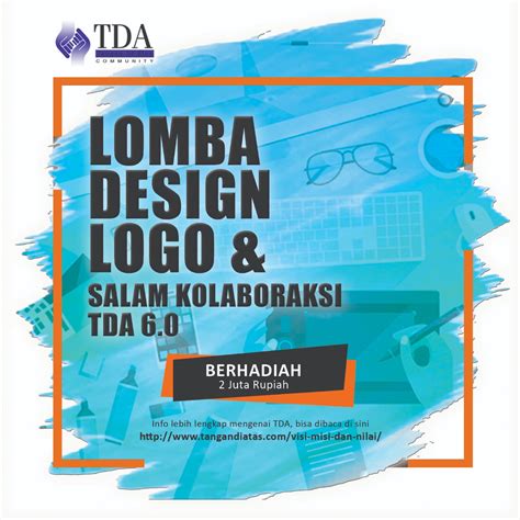 Lomba Design Logo Dan Salam Kolaboraksi Komunitas Tangan Di Atas