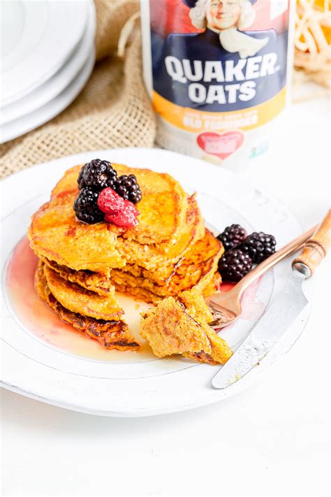 Judging from the weathered look of this recipe card, this was a family favorite.. Oatmeal Pumpkin Protein Pancakes
