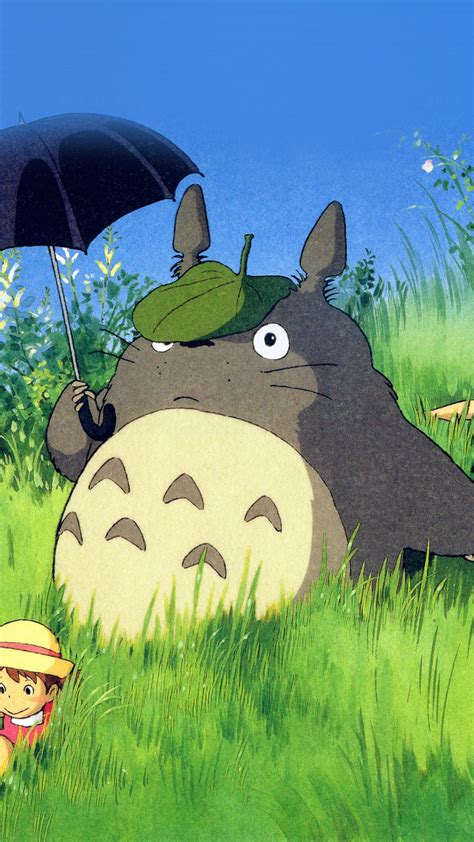 Totoro Art Cute Anime Illustration Wallpapers For Iphone