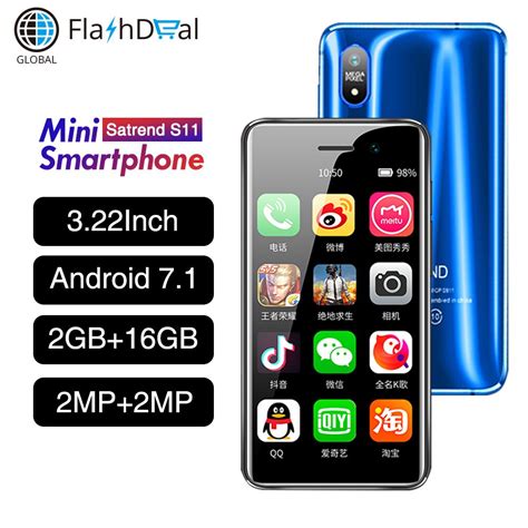 satrend s11 4g mini smartphone 3 22 inch tiny screen celular android 7 1 mtk6739 quad core 2gb