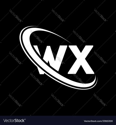 Wx Logo W X Design White Letter Wxw X Letter Vector Image