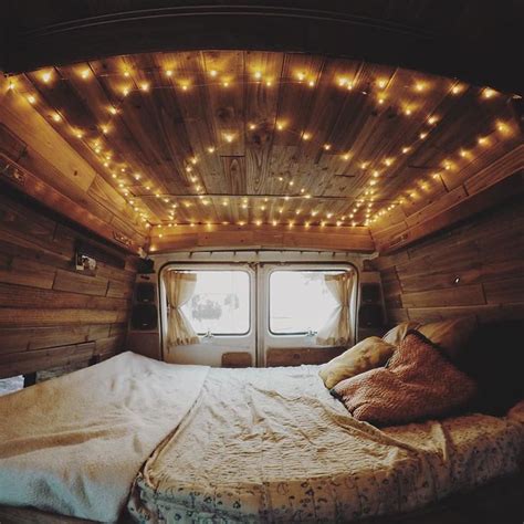 Back Of A Van Turned Into Snug Sleeping Spot Van Life Campervan Life Volkswagen Camper Van