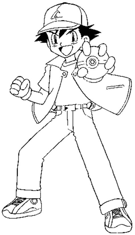 You can print or color them online at getdrawings.com for absolutely free. Ash Ketchum Fighting Style On Pokemon Coloring Page ...