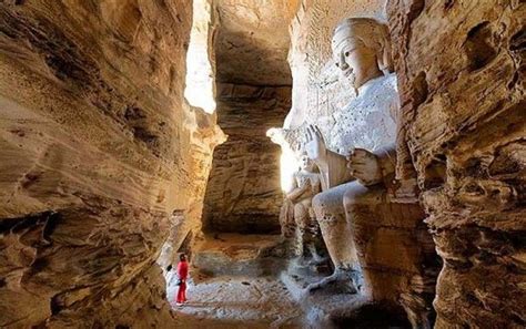 Large Buddha In The Grand Canyon Who Crafted Them Was There A