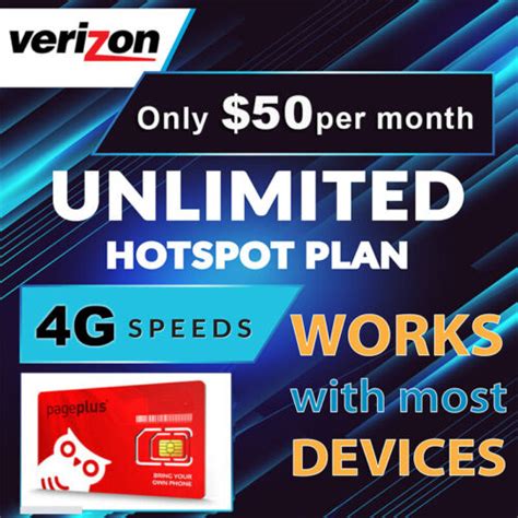 Unlimited Hotspot Data Plan Verizon Package Home Internet For 50 Per