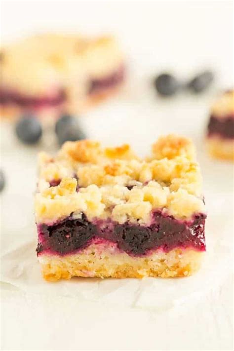 Blueberry Crumb Bars Brown Eyed Baker