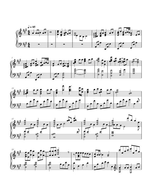 Michishirube Violet Evergarden Sheet Music For Piano Solo