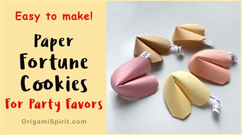 How To Make A Paper Fortune Cookie Youtube