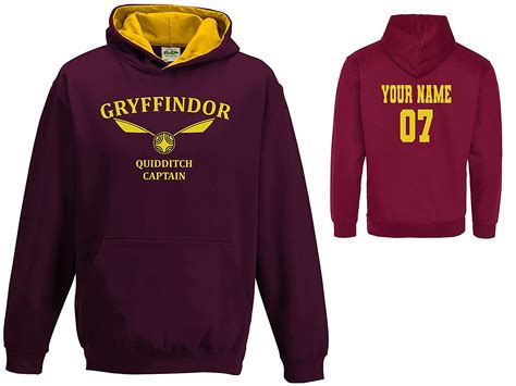 Personalised Adult Harry Potter Hoodie Gryffindor Uk