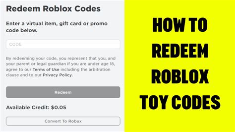 How To Redeem Roblox Toy Codes Easy Guide