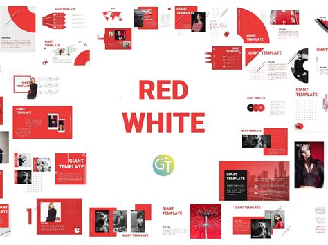 The free ppt template includes ppt business template free >. Red White - Free Powerpoint Template by Giant Template on ...