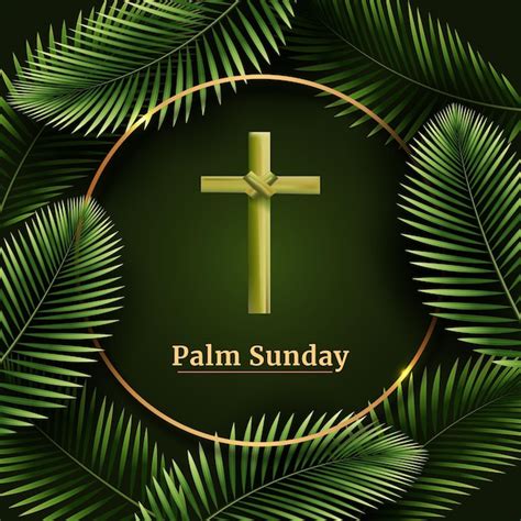 Free Vector Realistic Palm Sunday Illustration