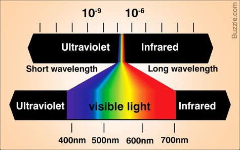 A Color Spectrum Chart With Frequencies And Wavelengths Science Struck