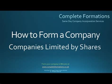 A company limited by shares can be either a public or a proprietary (private) company. How To Form a Company Limited By Shares - Complete ...