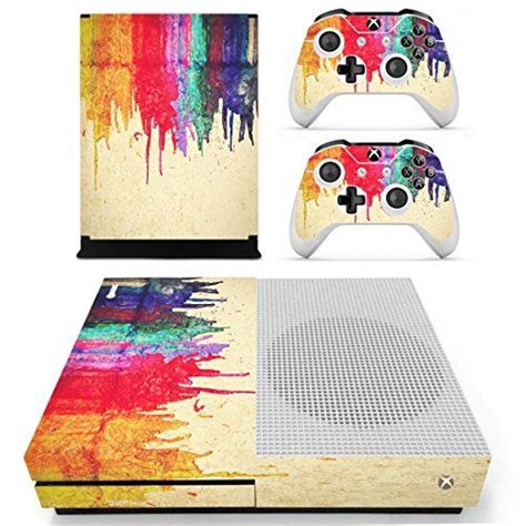 Skinown Xbox One S Slim Skin Colorful Oil Painting Sticker Vinly Decal