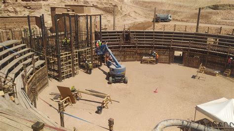 The Construction Work Of A Giant Arena In Ouarzazate Eurogrues Maroc