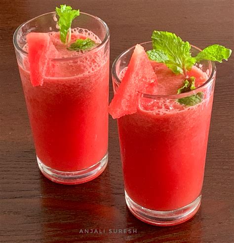 Fresh Watermelon And Mint Juice Recipe Gotochef