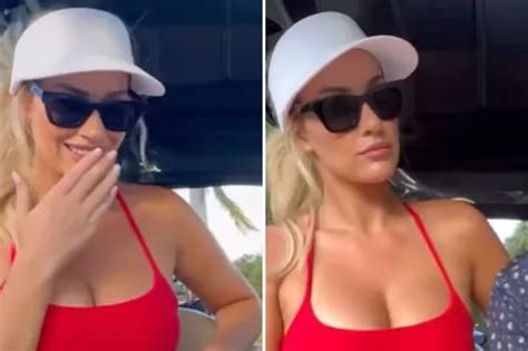Paige Spiranac Got Fans Dripping As She Goes Braless In Tight Red Top