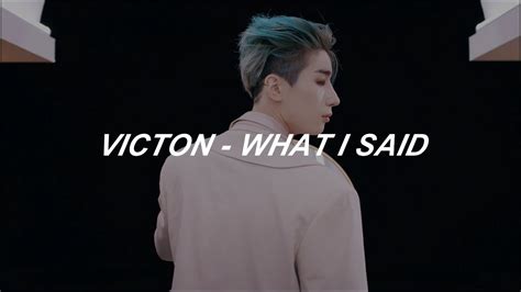 Victon 빅톤 What I Said Easy Lyrics Youtube