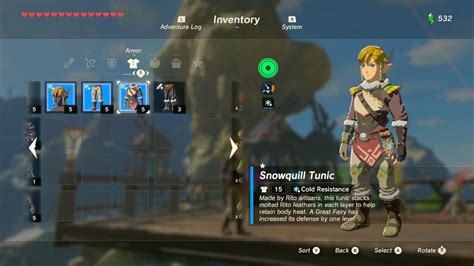 Is your title screen different when opening the game? Zelda Breath of the Wild warm clothes guide: Warm doublet and snowquill set - Polygon