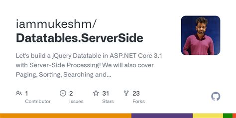 GitHub Iammukeshm Datatables ServerSide Let S Build A JQuery