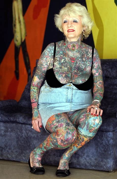 Isobel Varley World S Most Tattooed Female Senior Remembered