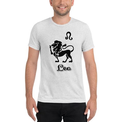 Leo T Shirt Short Sleeve T Shirt Unisex T Shirt Zodiac Etsy