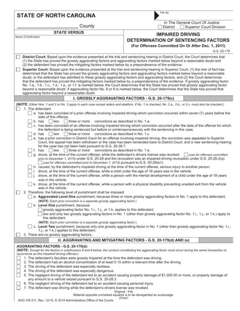 Form Aoc Cr Download Fillable Pdf Or Fill Online Impaired Driving