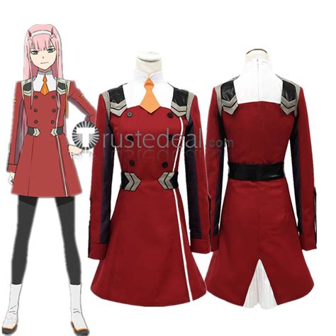 Darling In The Franxx Zero Two Code Pilots Red Cosplay Costume