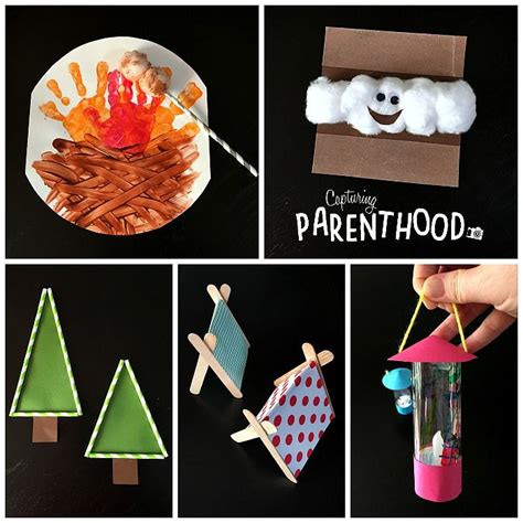 Camping Crafts For Kids • Capturing Parenthood Labor Day Crafts