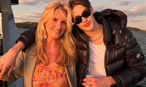 Rod Stewart S Wife Penny Lancaster Risks Flaunting Too Much On Beach Flipboard