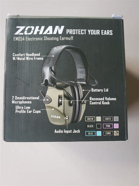 Zohan Em054 Electronic Shooting Ear Protection Muffs Sound
