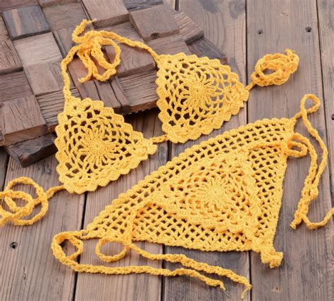 Swimwear Sexy Lingerie Sets Hand Crochet Micro Bikini Thong G String