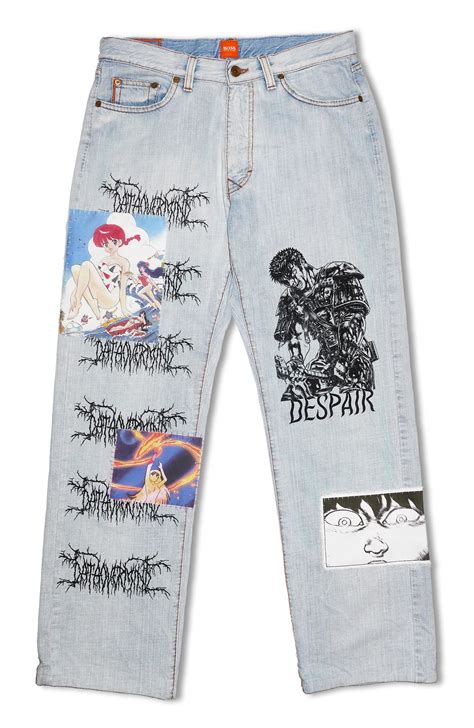 Data Overmind 1 Of 1 Anime Jeans Painted Jeans Anime Outfits Jeans