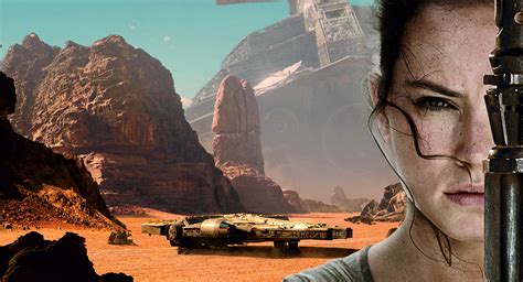 Daisy Ridley Star Wars The Force Awakens Millennium Falcon Rey From