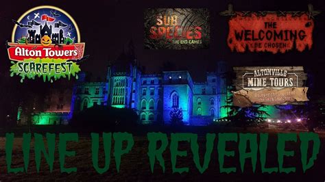 Scarefest 2018 Line Up Revealed Alton Towers Youtube