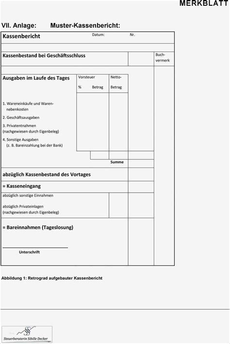 Der kassenbericht ist bei offener ladenkasse. Kassenbericht Offene Ladenkasse Vorlage Großartig ...