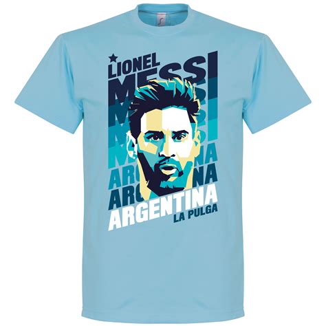 See store ratings and reviews and find the best lionel messi photo poly shirt, barcelona leo. Lionel Messi Argentina Portrait T-Shirt-Sky