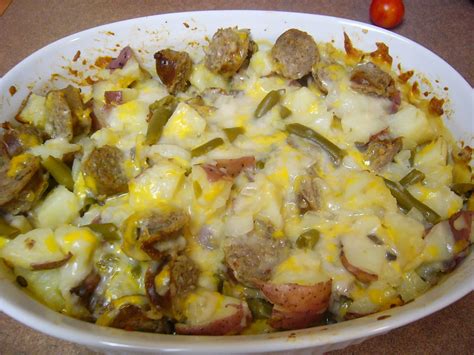 Bringing Home The Brakebush Cheesy Brat Casserole