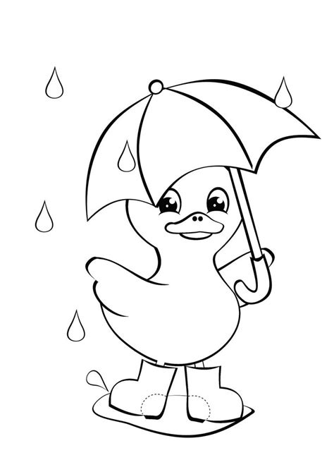 Coloring page & line art. Umbrella Coloring Pages for childrens printable for free