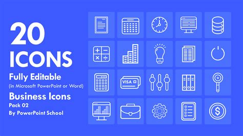 Free Business Icons For Powerpoint Pack 02 Powerpoint School