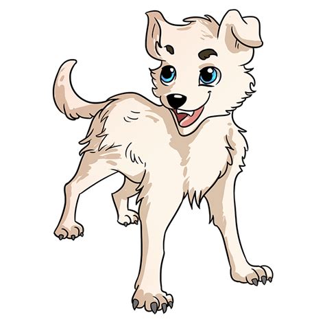 Easy Cute Anime Dog Drawing Jengordon288