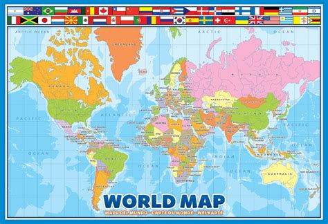 Eurographics World Map For Kids 100 Pieces Finished Puzzle Size 13