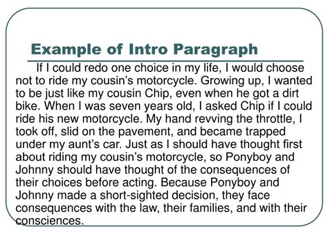 Ppt Using An Anecdote In An Introductory Paragraph Powerpoint