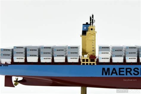 Maersk Sealand Container Ship Handcrafted Wooden Ship Model
