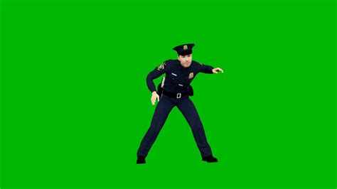 Policeman Dancing Rhythmic Modern Dance On Stock Motion Graphics Sbv